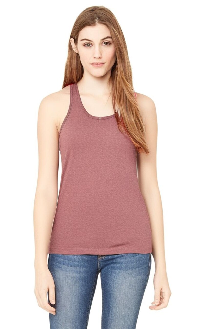 BELLA + CANVAS Women’s Jersey Racerback Tank – Sleeveless Top for Casual Wear